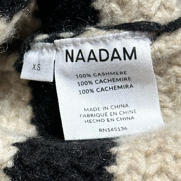 Naadam 100% Cashmere Striped Crewneck Sweater - XS - Picture 14 of 15